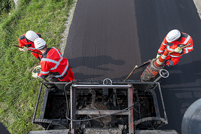 Dünne Asphaltdeckschichten in Kaltbauweise - DSK